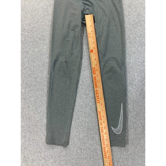 Nike Dri Fit‎ Full Length Compression Tights Pants (Girl's Medium) Silver - Picture 7 of 11